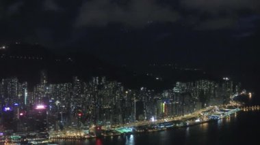 31 Ağustos 2014, Hong Kong Şehri gecesi.