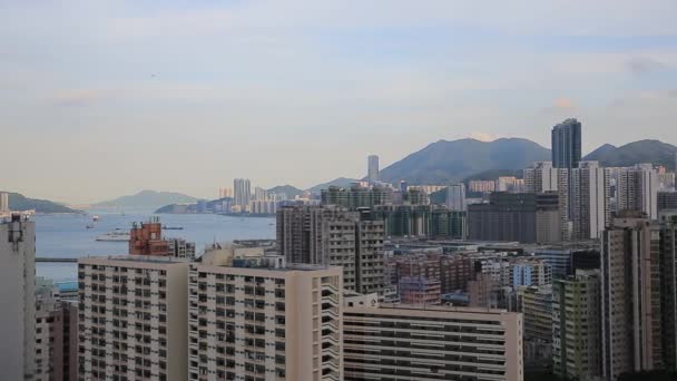 Ago 2014 Kwa Wan Hong Kong — Vídeo de stock
