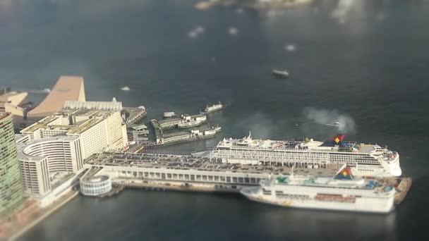 Aug 2014 Tsim Sha Tsui Ocean Terminal Deck — Vídeo de Stock