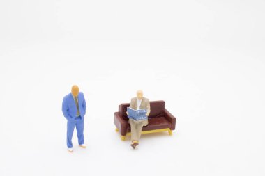 Minyatür Kel adam Bsinessman