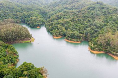 18 Haziran 2022 Yukarı Shing Mun Rezervuarı HK 'da bir rezervuar.