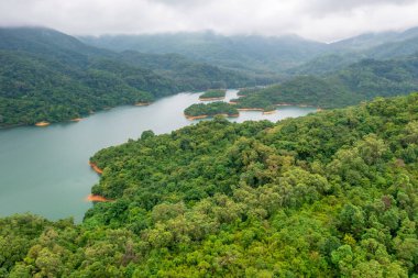 18 Haziran 2022 Yukarı Shing Mun Rezervuarı HK 'da bir rezervuar.