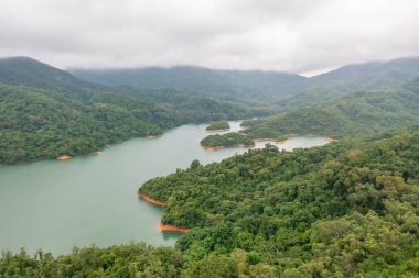 18 Haziran 2022 Yukarı Shing Mun Rezervuarı HK 'da bir rezervuar.