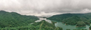 18 Haziran 2022 Yukarı Shing Mun Rezervuarı HK 'da bir rezervuar.