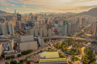 1 Mayıs 2022 Choi Hung, Hong Kong, Hong Kong hava manzaralı.