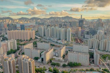 1 Mayıs 2022 Choi Hung, Hong Kong, Hong Kong hava manzaralı.