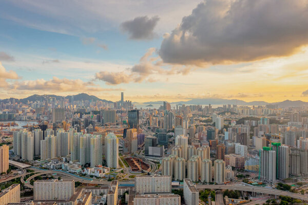1 May 2022 the cityscape of kowloon, summer of hong kong