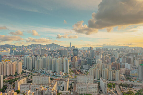 1 May 2022 the cityscape of kowloon, summer of hong kong
