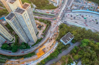 1 Mayıs 2022 Lam Tin, Hong Kong 'daki yerleşim bölgesi.