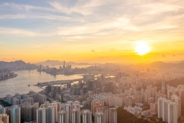 1 Mayıs 2022 Kwun Tong, Victoria Limanı, Hong Kong