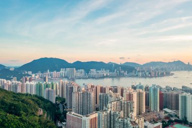 1 Mayıs 2022 Lam Tin, Hong Kong 'daki yerleşim bölgesi.