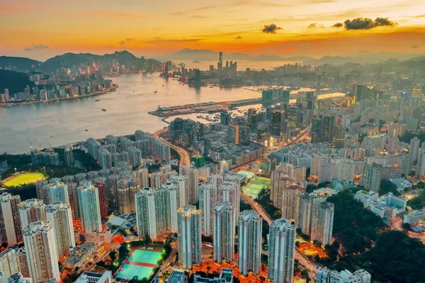 Maio 2022 Visão Kwun Tong Victoria Harbour Hong Kong — Fotografia de Stock