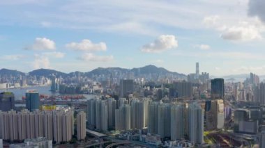 1 Mayıs 2022 Doğu Kowloon, Hong Kong manzarası