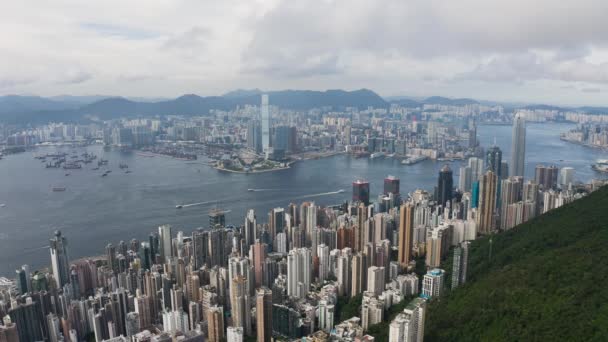 May 2022 Cityscape West Island Hong Kong — Stock video