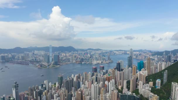 May 2022 Hong Kong Island Sai Wan Aerial — Video Stock