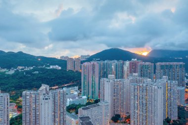 30 Nisan 2022 Tseung Kwan O, Hk Hang Hau bölgesi.