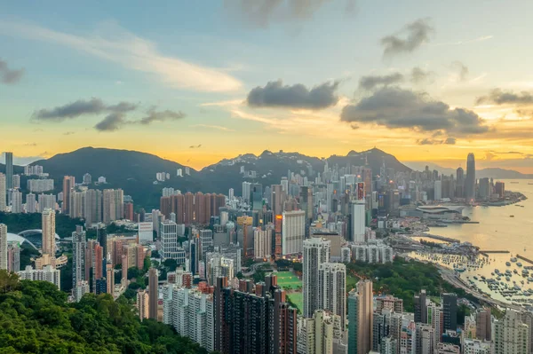 May 2022 Hong Kong View Point Sunset Braemar Hill Peak — Fotografia de Stock