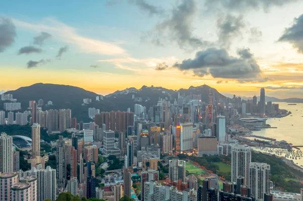May 2022 Hong Kong View Point Sunset Braemar Hill Peak — Fotografia de Stock