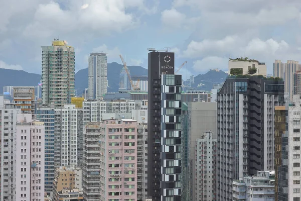 July 2022 Building Block Kowloon Hong Kong — 图库照片