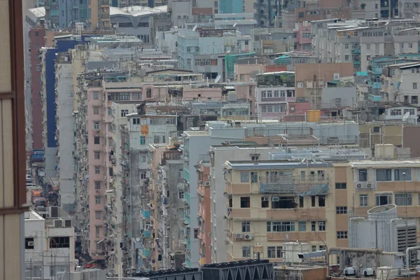 July 2022 Tong Lau Cramped Housing Kowloon Downtown — Photo