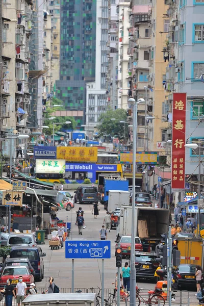 July 2022 Street Scpe Sham Shui Hong Kong — Stock Photo, Image