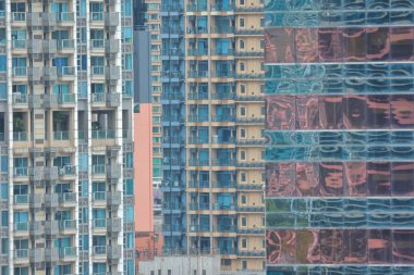 9 Temmuz 2022 Beton Apartman Bloğu Mimari arka planı