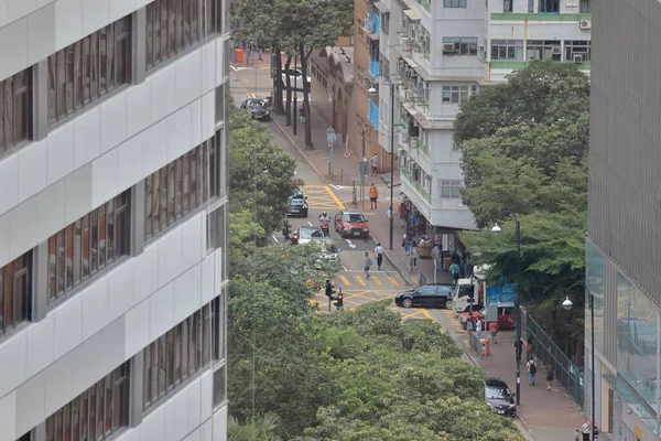 July 2022 Apartment Blocks Street Scape Hong Kong — Stockfoto