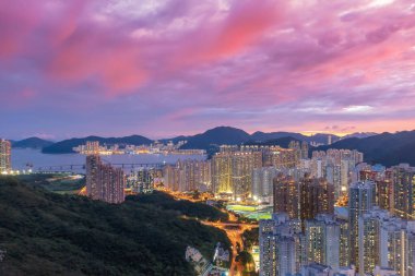 10 Mayıs 2022, Hong Kong 'daki TKO bölgesinin Alacakaranlığı.