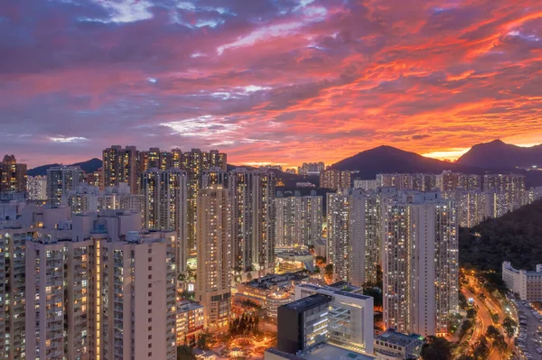 May 2022 Twilight Tko District Hong Kong — 图库照片