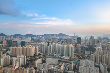 3 Mayıs 2022 Doğu Kowloon, Hong Kong 'daki yerleşim bölgesi. 