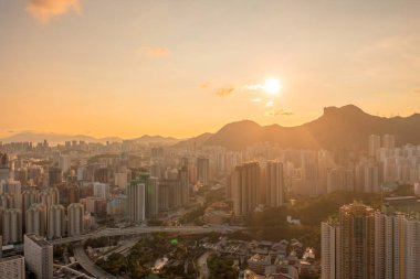 3 Mayıs 2022 Lion Rock, Hong Kong 'un yanındaki meskende.