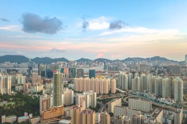 3 Mayıs 2022 Doğu Kowloon, Hong Kong 'daki yerleşim bölgesi. 