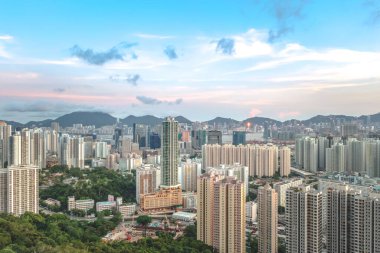 3 Mayıs 2022 Lion Rock, Hong Kong 'un yanındaki meskende.