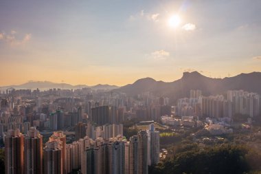 3 Mayıs 2022 Lion Rock, Hong Kong 'un yanındaki meskende.