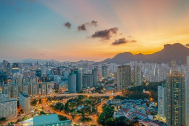 3 May 2022 the Residential area next to Lion Rock, Hong Kong