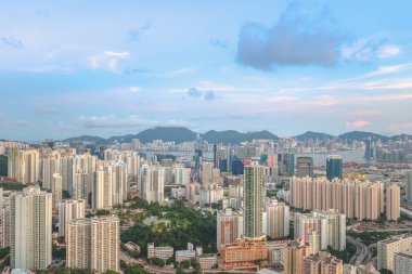 3 Mayıs 2022 Doğu Kowloon, Hong Kong 'daki yerleşim bölgesi. 