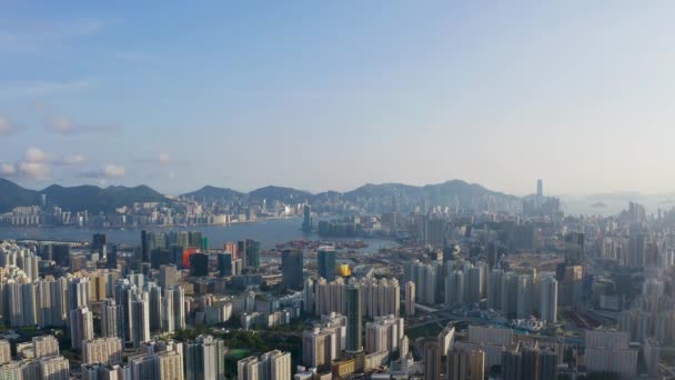 July 2022 City Scape Kowloon South Kowloon Peninsula — Vídeo de Stock