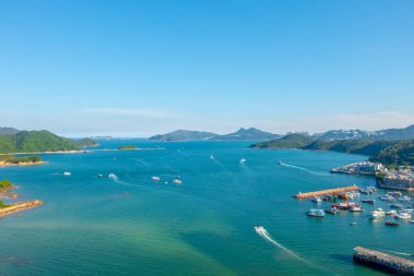 27 Temmuz 2022 Sai Kung Halk İskelesi manzarası, Hong Kong 