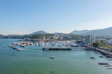 27 Temmuz 2022 Sai Kung Halk İskelesi manzarası, Hong Kong 