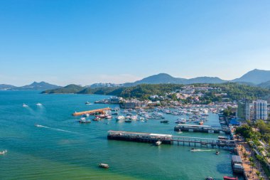27 Temmuz 2022 Sai Kung Halk İskelesi manzarası, Hong Kong 
