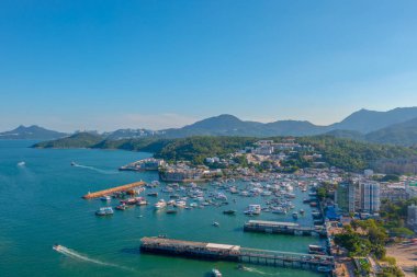 27 Temmuz 2022 Sai Kung Halk İskelesi manzarası, Hong Kong 