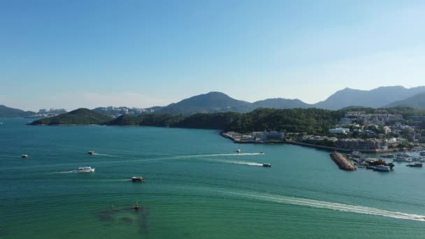 July 2022 Landscape Sai Kung Public Pier Hong Kong — Video Stock