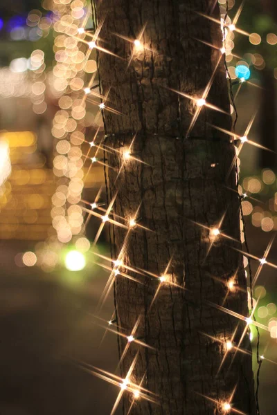 Dec 2011 Christmas Light Street Hong Kong — Foto de Stock