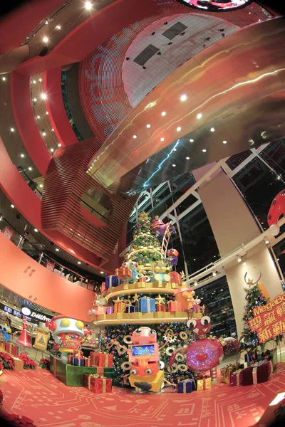Dec 2011 Christmas Decoration Hong Kong Shopping Mall — Stok fotoğraf