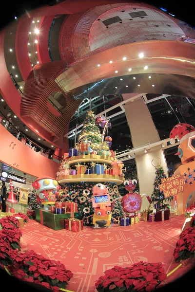 Dec 2011 Christmas Decoration Hong Kong Shopping Mall — Stock fotografie