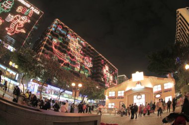 21 Dec 2011 A Christmas lighting at TST hong kong