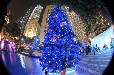 21 Dec 2011 the Hong Kong WinterFest, large Christmas Decoration at central