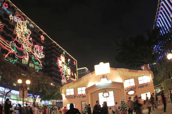 Dec 2011 Christmas Lighting Tst Hong Kong — Stockfoto