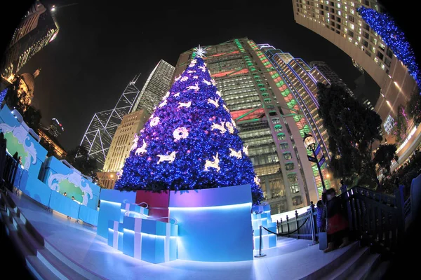 21 Dec 2011 the Hong Kong WinterFest, large Christmas Decoration at central