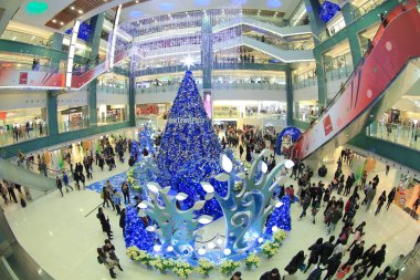 20 Dec 2011 Lights up Christmas tree at New Town Plaza.